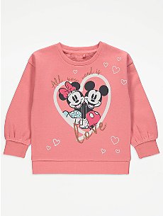 Disney Minnie Mouse & Daisy Duck Character Print Hoodie | Kids | George ...