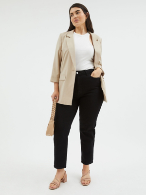 Miley Black Mom Jeans Women at ASDA