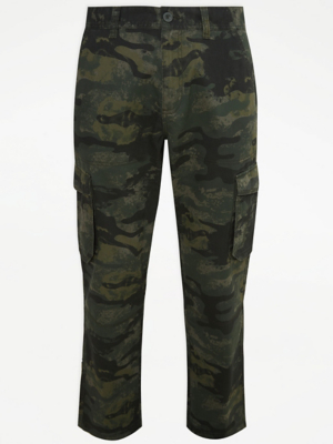 Asda Discount Asda Mens Cargo Trousers Khaki Camouflage Cargo