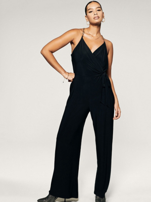 Black Gold Chain Jumpsuit Women at ASDA