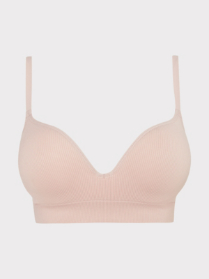 Pink 2 Sizes Bigger Plunge Bra Women at ASDA