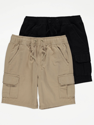 Assorted Cargo Shorts 2 Pack | Kids | George at ASDA