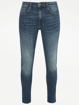 Blue Tint Jeans with Stretch Men at ASDA