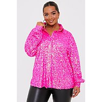 In The Style Gemma Atkinson Pink Sequin Shirt | Women | George at ASDA