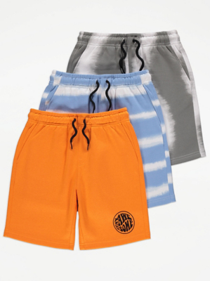 Tie Dye Shorts 3 Pack Kids at ASDA