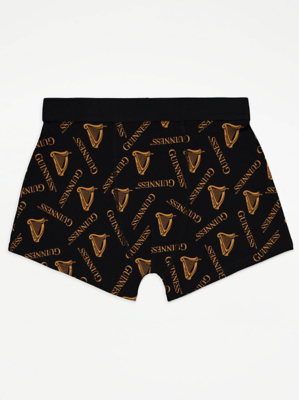Guinness Graphic Print Black Boxers Men at ASDA