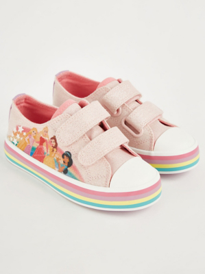 Easy On Disney Princess Canvas Trainers Kids at ASDA