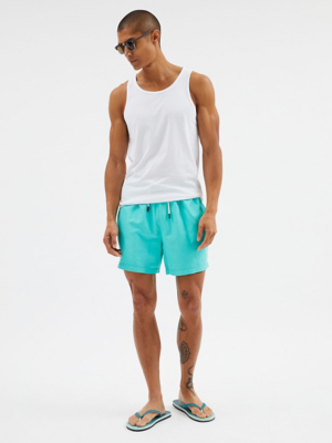 Mint Green Swim Shorts Men at ASDA