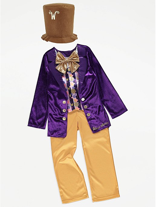 Willy Wonka & The Chocolate Factory Fancy Dress Costume | Kids | George ...