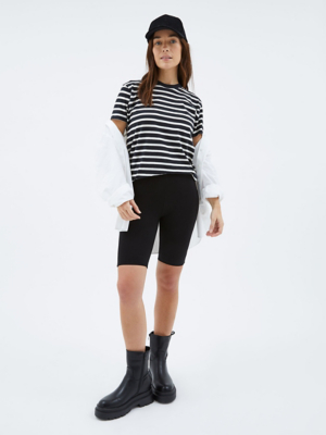 Black Ponte Control Cycling Shorts Women at ASDA