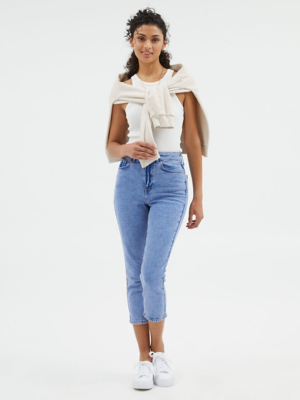 Light Blue Skye Cropped Jeans Women at ASDA