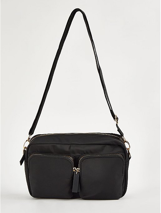 Nylon Crossbody Bag - Black - Woman - Crossbody Bags 