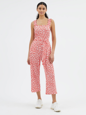 Red Printed Jersey Jumpsuit Women at ASDA
