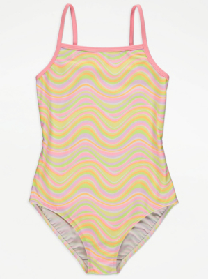 Bright Marble Swimsuit Kids at ASDA