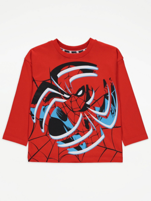 Marvel Spider-Man Character Print Long Sleeve Tops 3 Pack | Kids | George at ASDA