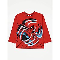 Marvel Spider-Man Character Red Print Top