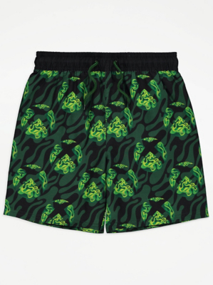 Xbox Green Logo Print Swim Shorts Kids at ASDA