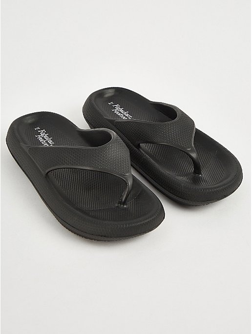 Black Toe Flop Sandals | Women | George at ASDA