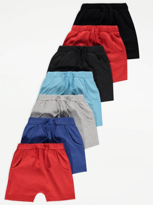 Assorted Shorts 7 Pack Kids at ASDA