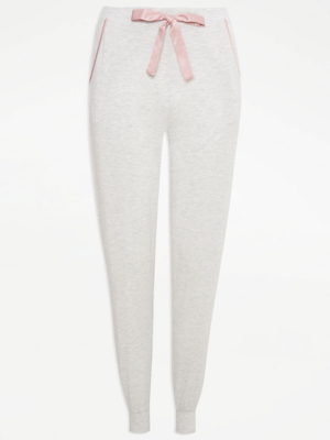 Grey Cuffed Jersey Pyjama Bottoms Women at ASDA