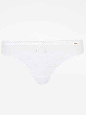 Entice White Floral Lace Thong | Sale & Offers | George At ASDA