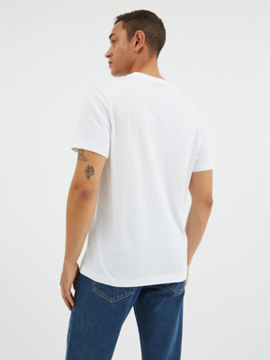 asda george mens white t shirts