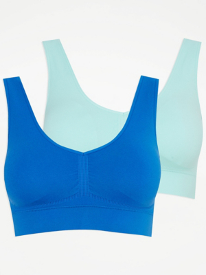 Padded Comfort Bra 2 Pack Women at ASDA