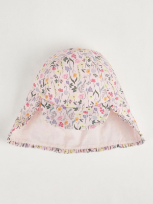 Floral Frill Keppi Hat Baby at ASDA