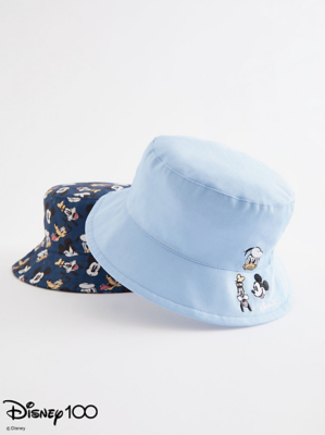 Disney 100 Mickey Mouse Blue Bucket Hats 2 Pack Kids at ASDA