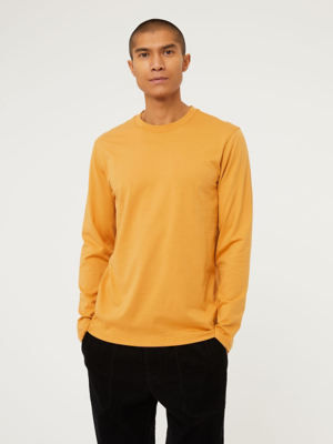 Basic Apricot Plain Long Sleeve Top main image 1