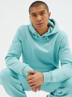 Aqua Plain Hoodie | Men | George at ASDA