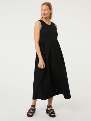 Maternity Black Loose Midi Dress Sale & Offers at ASDA