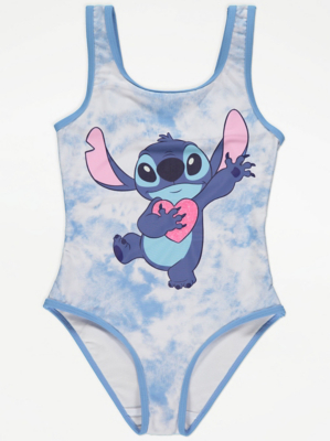 Disney Lilo & Stitch Character Print Swimsuit Kids at ASDA