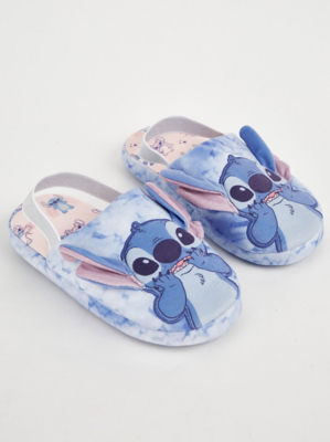 Disney Lilo & Stitch Blue Mule Slippers Kids at ASDA