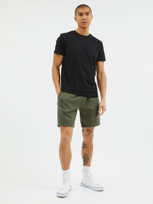 Khaki Plain Jersey Shorts Men at ASDA