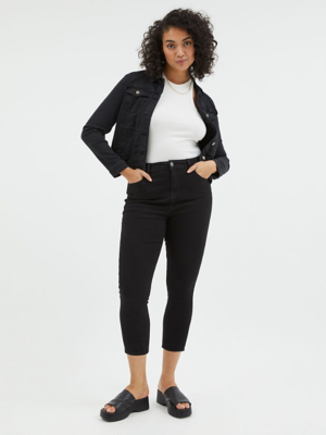 Black Cia Cropped Skinny Jeans Women at ASDA