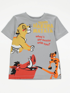 Disney Lion King Grey Hakuna Matata T-Shirt