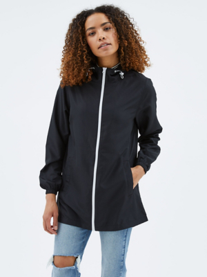 Black Lightweight Rain Mac Women at ASDA