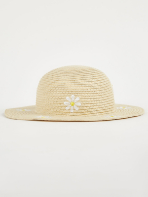 Daisy Straw Hat Baby at ASDA