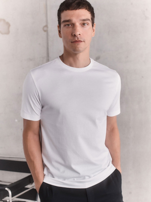 EXCLUSIVE White 100 Supima Cotton TShirt Men at ASDA