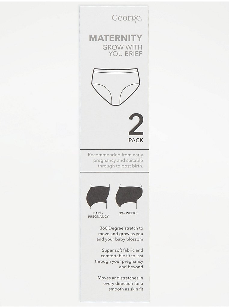 Maternity Grow With You Briefs 2 Pack