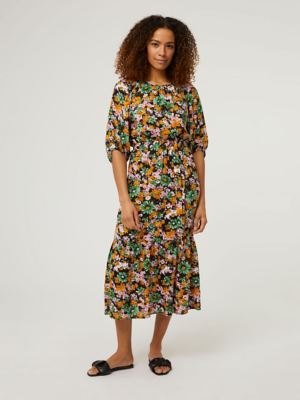 asda floral midi dress