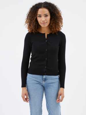 Black Button Front Soft Knitted Cardigan | Women | George at ASDA