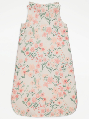 Cream Floral Sleep Bag 1 Tog Baby at ASDA