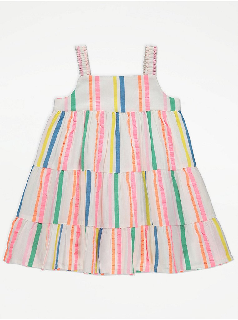 Bright Striped Woven Dress | Kids | George at ASDA