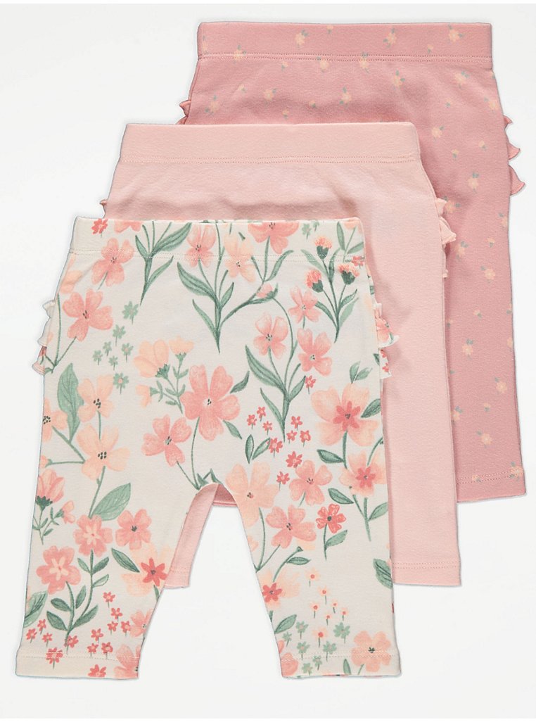 Frilly Pants 3 Pack, Baby, George