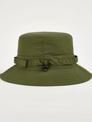 Khaki Toggle Bucket Hat Men at ASDA