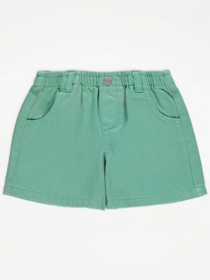 Green Denim Shorts Kids at ASDA