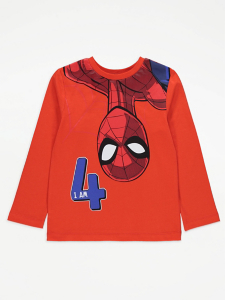 Marvel Spider-Man Age 4 Long Sleeve Top