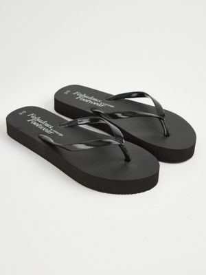 Black Platform Flip Flops Women at ASDA